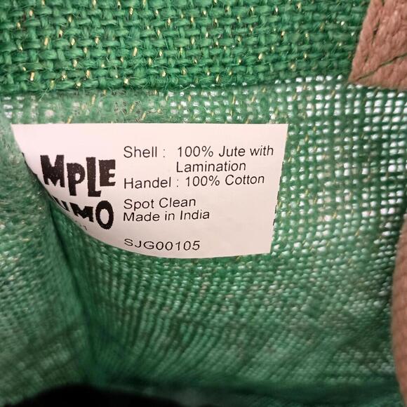 Simple Jumo 100% natural jute shopper tote New - Picture 4 of 7